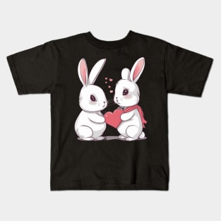 Valentine Bunny Kids T-Shirt